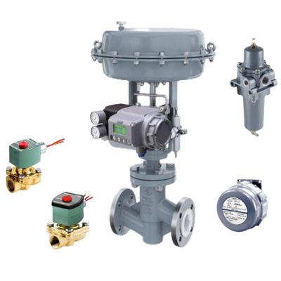วาล์วควบคุมแบบนิวเมติก Spiraxsarco และ MASONEILAN SVI2 Digital Valve Positioner และ Regulator 67DFR