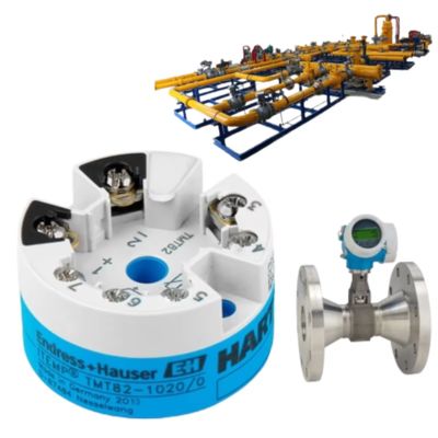 Endress+Hauser Proline Prowirl O 200 วอร์เท็กซ์ฟล็อกเมตรและ ITEMP TMT82 HART 7 เครื่องส่งอุณหภูมิพร้อมกล่องควบคุมการไหล