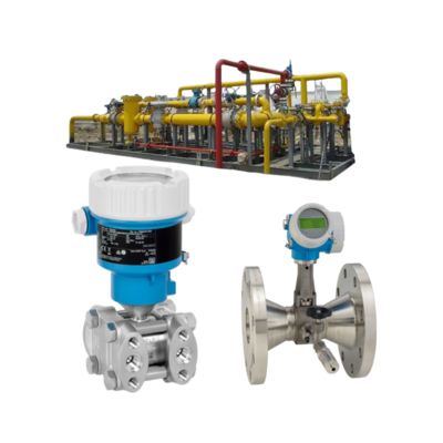 กลมควบคุมการไหลของ Endress+Hauser Proline Prowirl R 200 วอร์เท็กซ์ฟล็อกเมตรและ Deltabar PMD55B เครื่องส่งแรงดัน