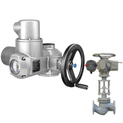 วาล์วบอลแบบมีมอเตอร์พร้อมกระปุกเกียร์แบบหมุนบางส่วน AUMA GS และแอคชูเอเตอร์ไฟฟ้าอเนกประสงค์แบบโมดูลาร์ SA แบบหลายรอบ