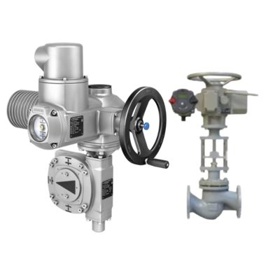 วาล์วบอลแบบมีมอเตอร์พร้อมกระปุกเกียร์แบบหมุนบางส่วน AUMA GS และแอคชูเอเตอร์ไฟฟ้าอเนกประสงค์แบบโมดูลาร์ SA แบบหลายรอบ