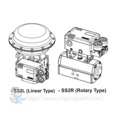 POWER GENEX SS2 SS3 SS5 ตัวควบคุมตำแหน่งวาล์วอัจฉริยะแบบป้องกันการระเบิด วาล์วควบคุมนิวเมติก