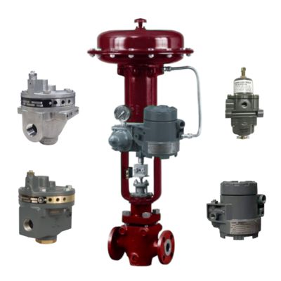 วาล์วควบคุมใหม่และแม่นยำ และตัวแปลงสัญญาณไฟฟ้า-นิวเมติก Fisher 846 และ Volume Boosters 2625