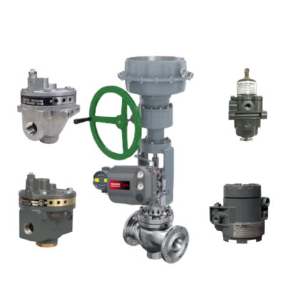 วาล์วควบคุมบอลนิวเมติกใหม่และตัวกำหนดตำแหน่ง DVC6200 และตัวเพิ่มปริมาตร 2625 และตัวควบคุม 67CFR