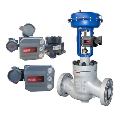 ผู้จัดจำหน่ายสต็อก Emerson Fisher DVC6200 Digital Valve Positioners อุตสาหกรรมเคมีถ่านหินแบบกำหนดเอง ACV Black Water Angle Valves