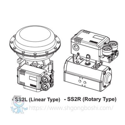 ผู้จําหน่ายสินค้า เครื่องควบคุมวาล์วเหล็กไร้ขุ่น Power-Genex SS2 SS2SL SS2SR เครื่องตั้งตําแหน่งวาล์วดิจิตอลที่ฉลาด