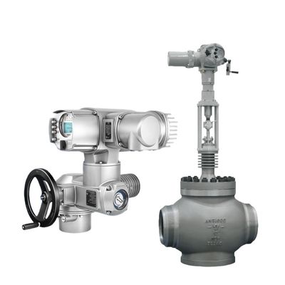 Auma SA SQ Series Electric Valve Actuator Supplier Customized China High Pressure Balanced Caged Electric Control Valve 