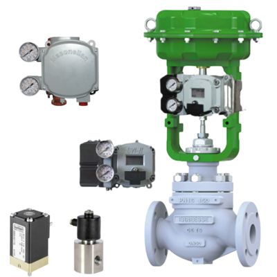 Pneumatic MASONEILAN SVI2/SVI1000/SVI3 Digital Valve Positioner and Burkert Solenoid Valve