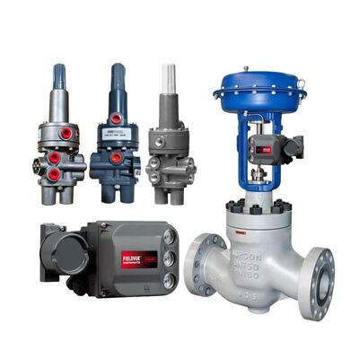 วาล์วกระบวนการอุณหภูมิสูง ก๊าซธรรมชาติ วาล์วอากาศ ปนูมาติก Emerson Fisher 377 วาล์วกระบวนการตรวจจับความดัน