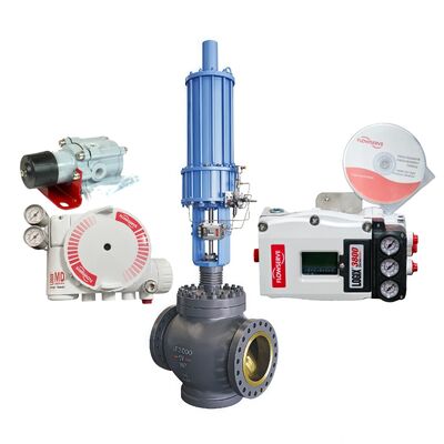 เครื่องตั้งตําแหน่งวาล์วปนิวเมติกดิจิตอล 2 สาย 4-20 MA Input Flowserve Logix 3200MD 3800