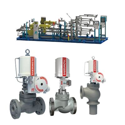 วาล์วควบคุม Flowserve Mark One พร้อม Logix 3800 3200 520 420 Digital Positioner
