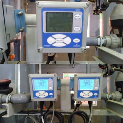 ตัววิเคราะห์การวัดหลายพารามิเตอร์ PH ORP แบบเข้าแบบคู่ Emerson Rosemount 1056 4 สายส่ง HART สายส่งสื่อสาร