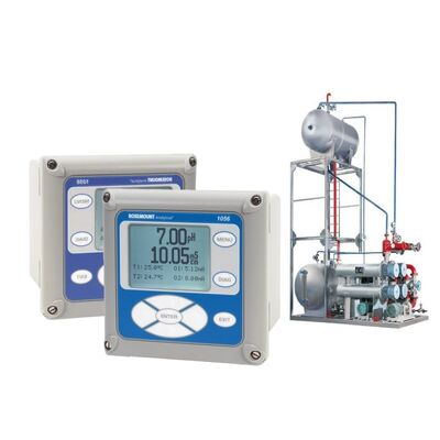 ตัววิเคราะห์การวัดหลายพารามิเตอร์ PH ORP แบบเข้าแบบคู่ Emerson Rosemount 1056 4 สายส่ง HART สายส่งสื่อสาร