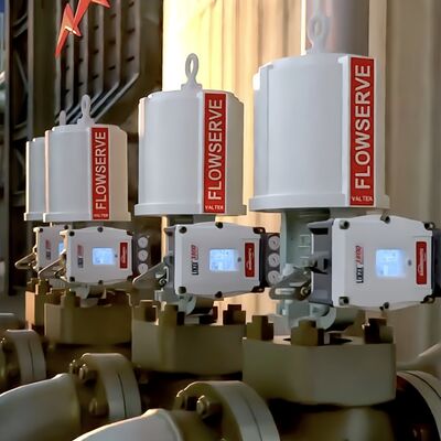 FLOWSERVE MARK ONE Linear Globe Angle Control Valve Spring Cylinder Valve Pneumatic Actuator เครื่องปรับมุมแบบเส้น