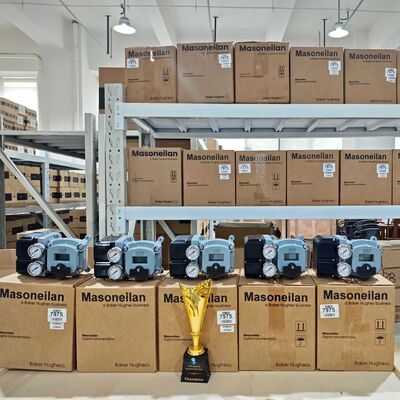 การควบคุมกระบวนการ Masoneilan เครื่องตั้งตําแหน่งพัดลม SVI2 SVI3 SVI1000 เครื่องควบคุมพัดลมดิจิตอลสําหรับโรงงานเคมีน้ํามันและก๊าซ