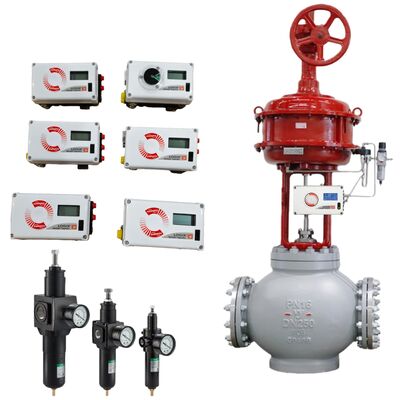 วาล์วควบคุมอากาศอุตสาหกรรมและเครื่องตั้งตําแหน่งดิจิตอล Flowserve Logix 520MD 3200MD 3800MD วาล์วควบคุมอุตสาหกรรม