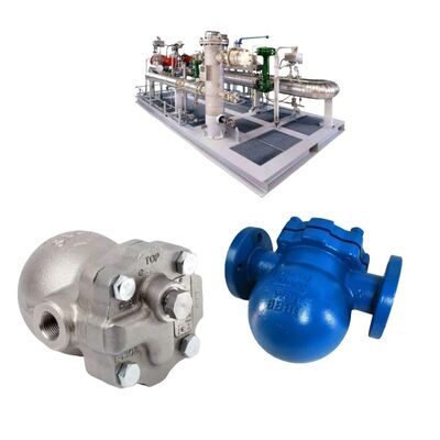 การเชื่อมต่อระดับสูง SPIRAX SARCO FT14 การเชื่อมต่อแบบสกรู FTGS14 Ball Float Steam Trap DN25 ถึง DN50