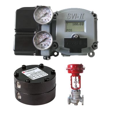 ตัวควบคุมตำแหน่งวาล์ว Masoneilan SVI2/SVI2 AP SVI2AP-21113111 แบบทำงานทางเดียว, สื่อสาร HART + Fairchild รุ่น 90 รีเลย์เลือกแรงดันต่ำ, มีสินค้าคงคลังดั้งเดิม