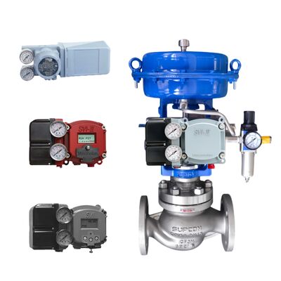 นิวเมติกวาล์ว Masoneilan Positioner SVI2 SVI3 4700E Controller และ Air Regulator 78-40 และวาล์ว 78-80S