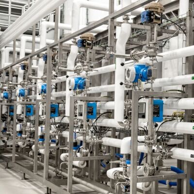 Endress Hauser ถังพลาสติกเหล็ก ส่ง E+H FMI51 น้ํายา หมักผง ขาว ส่งระดับความจุ