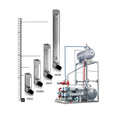 Krohne DK46 DK47 DK48 DK800 พื้นที่ตัวแปร Flowmeter ท่อโลหะ Rotameter อุตสาหกรรมกระแสเงินสดการวัด