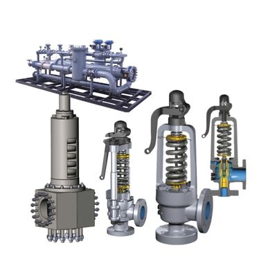 วาล์วนิรภัยแบบสปริงโหลด Maxiflow แบบรวมสำหรับไอน้ำอุณหภูมิสูงที่มีมาตรฐาน API 526