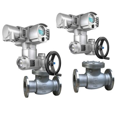 ตัวถังวาล์วโกลบเกทแบบจีน AUMA SA แอคทูเอเตอร์วาล์วควบคุมไฟฟ้าแบบหลายรอบพร้อมชุดควบคุมแอคทูเอเตอร์ AC