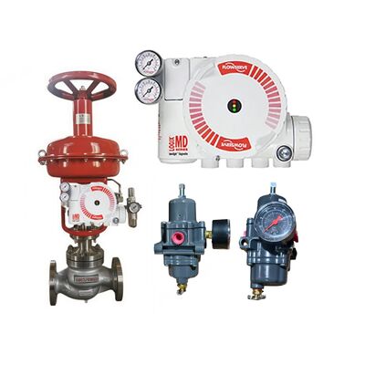 Fisher 67CFR เครื่องควบคุมกรอง Flowserve Logix 3410MD-28-D6-M-04-50-0G-00 เครื่องตั้งตําแหน่งควบคุมวาล์วดิจิตอล