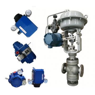 China NEWAY CTD Series Three Way Control Valve AZBIL AVP200 Positioner Oil Gas Industry