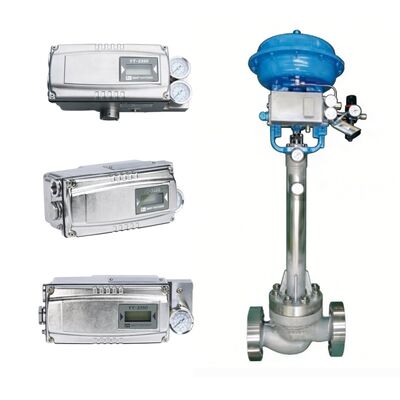 วาล์วควบคุมแบบปลอกซีลลูกฟูกซีรีส์ NEWAY CBC พร้อมอุปกรณ์กำหนดตำแหน่ง YTC 3350 สำหรับการใช้งานทางเคมี