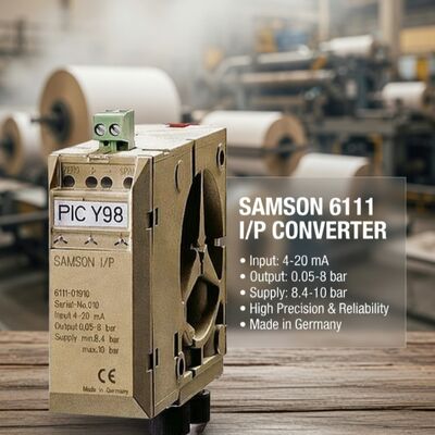SAMSON 6111 I/P Converter Electro Pneumatic Converter Current Pressure Signal Converter