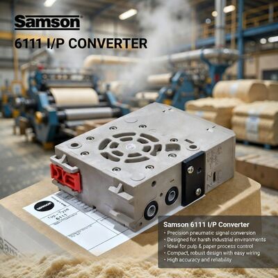 SAMSON 6111 อุตสาหกรรม Electro Pneumatic Converter I / P เครื่องแปลงสัญญาณ 4-20mA วาล์วควบคุม