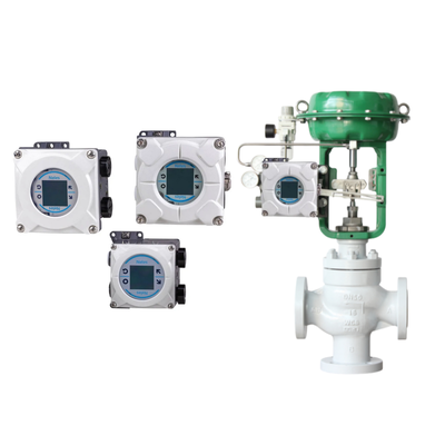 Shanghai Lanlin Pneumatic Three Way Control Valve with Valmet Me-tso Neles NDX Smart Valve Controller