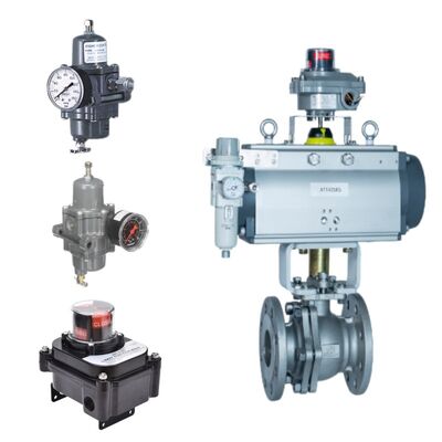 วาล์วลูกลอยแบบนุ่ม CHUAN YI ZJHR 1000 พร้อมตัวควบคุม Fisher Regulator สวิตช์จำกัด Rotork SF สำหรับการบำบัดสารเคมี