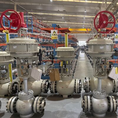 Samson Pneumatic Smart Positioner 3730-31001 พร้อมวาล์วผีเสื้อและ Asco Solenoid Valve