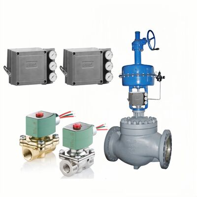 เอเมอร์สัน ฟิชเชอร์ 3582 อิเล็กตรอนิวามติก กล่องวางวาล์วที่มีผลงานเพียงอย่างเดียว พร้อมวาล์วโซเลนอยด์ ASCO