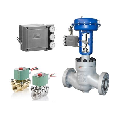 เอเมอร์สัน ฟิชเชอร์ 3582 อิเล็กตรอนิวามติก กล่องวางวาล์วที่มีผลงานเพียงอย่างเดียว พร้อมวาล์วโซเลนอยด์ ASCO