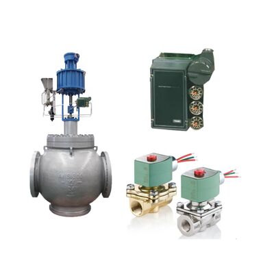 Emerson Fisher 3600 Series 3620J เครื่องปรับตำแหน่งวาล์วไฟฟ้า-นิวแมติก พร้อมโซลินอยด์วาล์ว ASCO