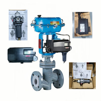 วาล์วควบคุมจีนพร้อม Tissin TS800L TS800R Smart Valve Positioner พร้อมตัวกรองอากาศ Valve Fisher 67DFR-24(67DF-2343-753218)