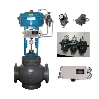 วาล์วควบคุมจีนพร้อมตัวกำหนดตำแหน่งวาล์ว Rotork YTC รุ่น YT-3100 YT-3300 และตัวกรองเรกูเลเตอร์ 67DFR-24/C3 67DF-2343-125871 มีในสต็อก