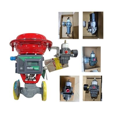 วาล์วควบคุมอากาศจีนที่มี Fisher DVC2000 VALVE POSITIONER และ 67CFR-226/237/239/600/601 กําหนดการกรองในคลัง