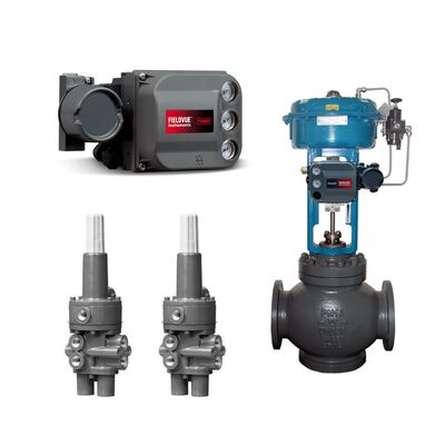 Emerson Fisher DVC6200 Digital Valve Controller และ Fisher 377 Trip Valve พร้อมวาล์วควบคุมภาษาจีน