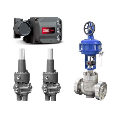 Emerson Fisher DVC6200 Digital Valve Controller และ Fisher 377 Trip Valve พร้อมวาล์วควบคุมภาษาจีน