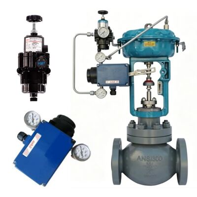 วาล์วควบคุมแบบนั่งเดี่ยว Wuzhong Quick Change ATS APS พร้อม AZBIL AVP300 Positioner Rotork YT200 Regulator