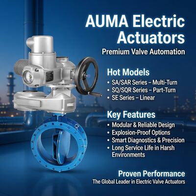 AUMA Electric Actuator SA SQ Multi Turn Part Turn Valve Electric Actuator รุ่นใหม่