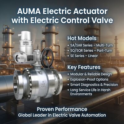 AUMA Electric Actuator SA SQ Valve Actuator Multi Turn Part Turn โรงไฟฟ้าบำบัดน้ำ