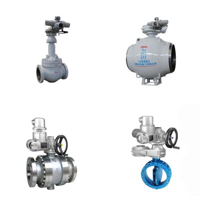 การควบคุมไฟฟ้า Butterfly Ball Globe Valve ผู้ผลิตด้วย AUMA SA SAR SQ SQR Series Electric Actuator