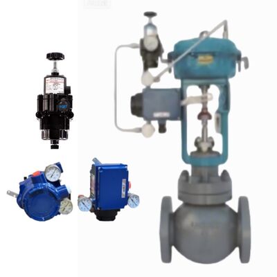 Wuzhong ASB APB ความดันสมดุล วาล์วควบคุมที่นั่งเดียวกับ Azbil AVP300 Positioner ก๊าซน้ํามันเคมี