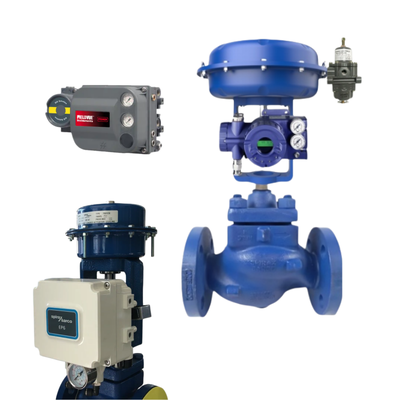 อุตสาหกรรมน้ํามันและก๊าซ ปนิวเมติกแวลล์ Positioner Fish-er DVC2000 DVC6200 และ FOXBORO กํากับและ Spirax Sarco แวลล์ KE73 และ Actuator PN9223E