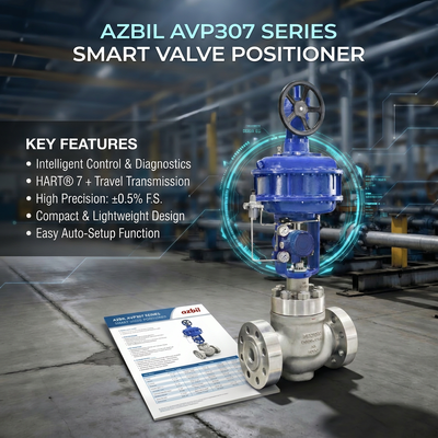 Azbil AVP307 Digital HART Electro Pneumatic Control Valve Positioner F-isher 67C 67D ฟิลเตอร์ ปรับปรับ